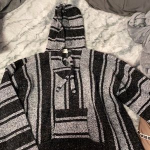 Gray and Black Hoodie